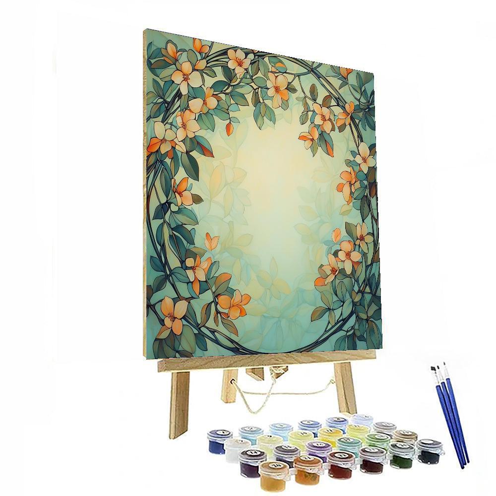 Alphonse Mucha Inspired Essence Of Harmony  Paint By Number