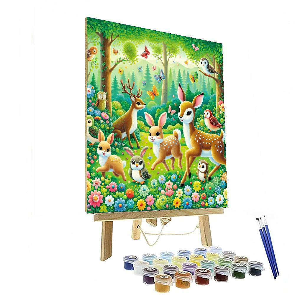 Joyful Forest Parade Paint By Color