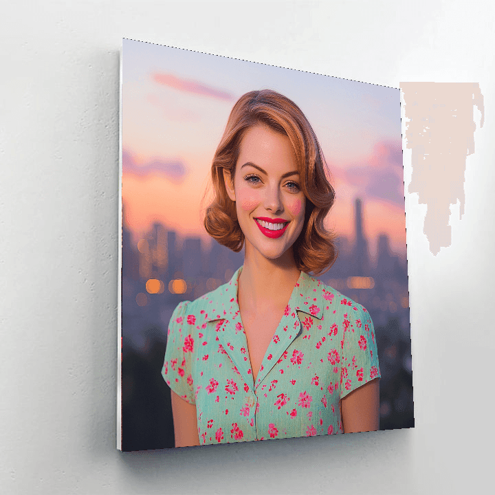 Emma Stone: The Whimsical Spirit Of La La Land Painting Number Kit