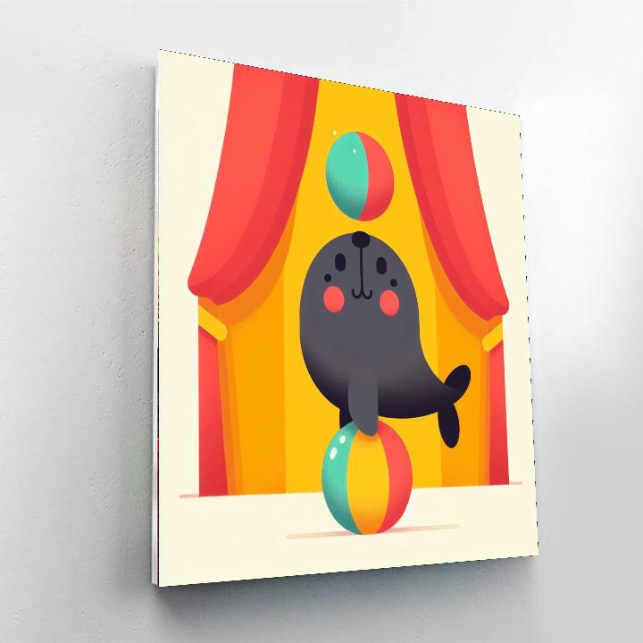 Silly Seal Circus Paint By Numbers Kits