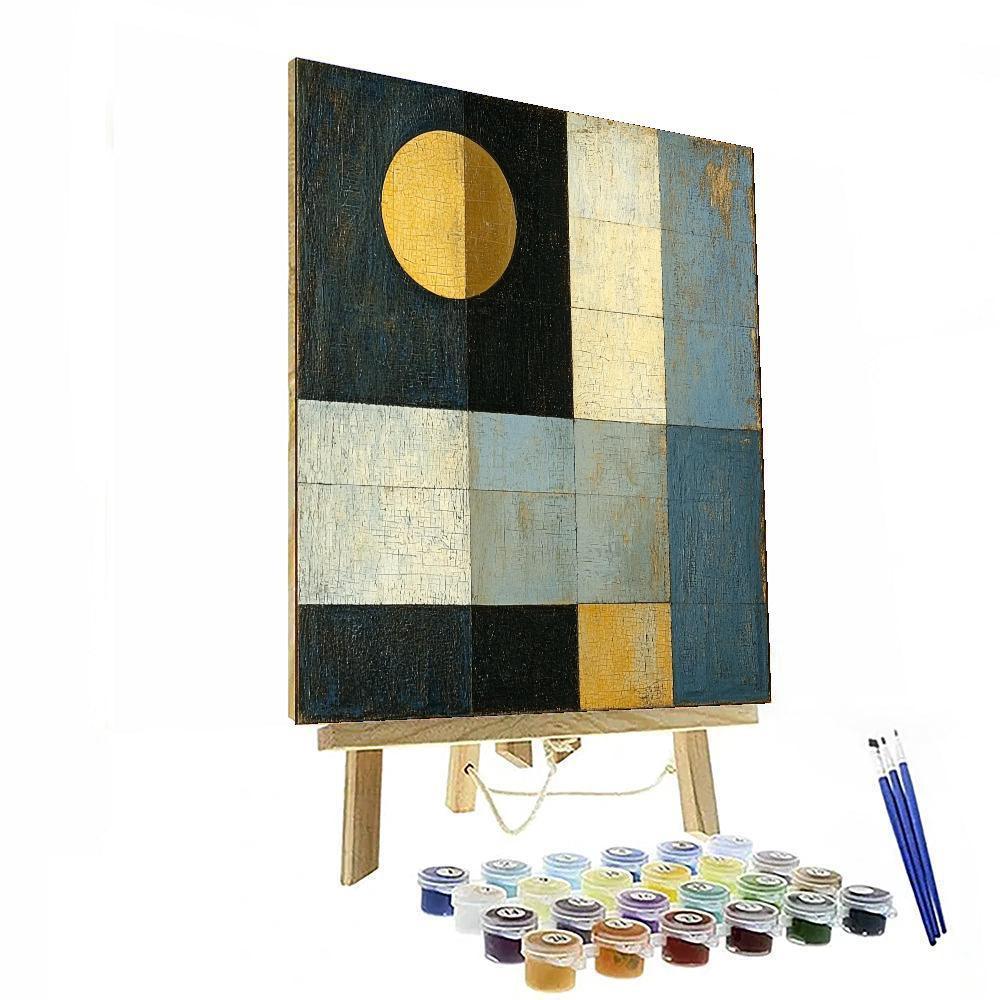 Kazimir Malevich Inspired Ethereal Minimalism  Number Painting