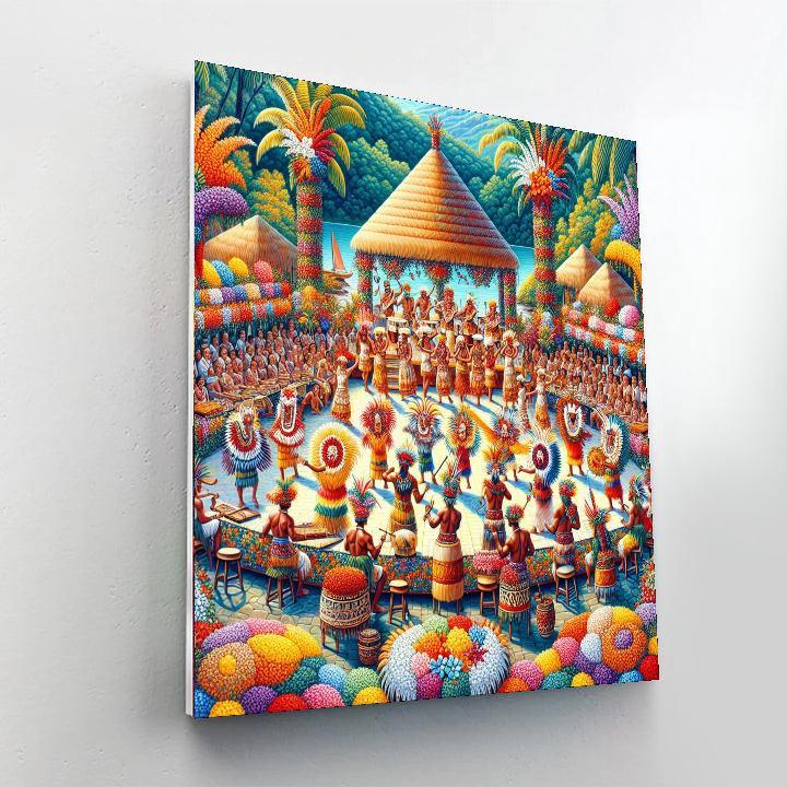 Heiva I Tahiti - French Polynesia Paint By Number