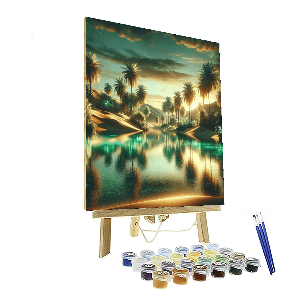Enchanted Desert Oasis Number Painting