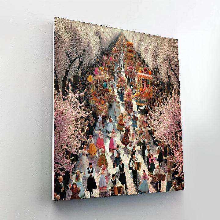 Almond Blossom Festival - Agrigento DIY Paint By Numbers