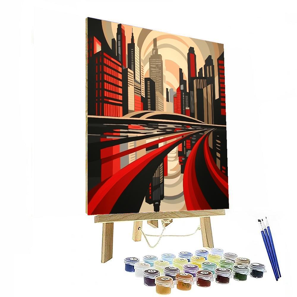 Fernand Léger Inspired Metropolitan Energy  Paint By Numbers Kits
