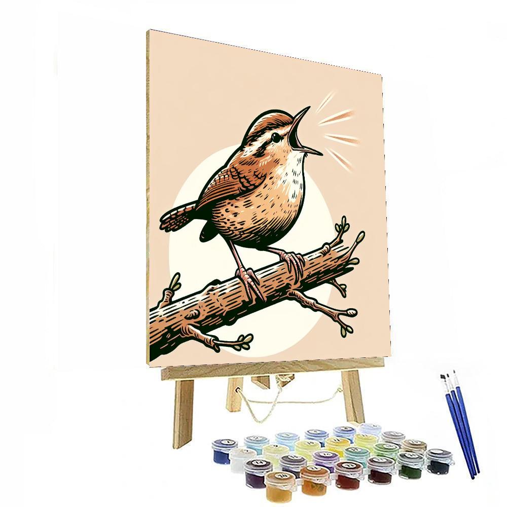Witty Wren Paint By Numbers Art