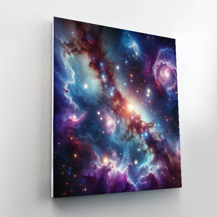 Galactic Frontier Painting Number Kit