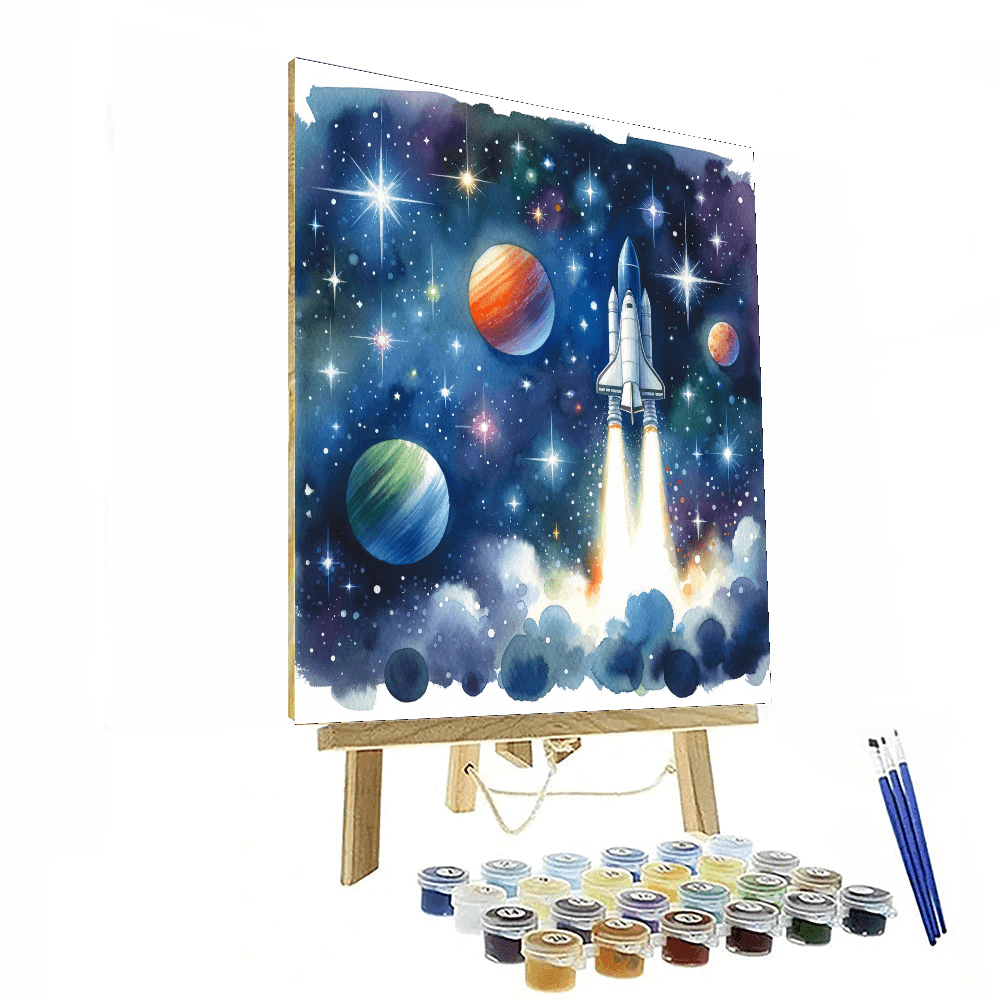 Space Mission - DIY Painting By Numbers Kit