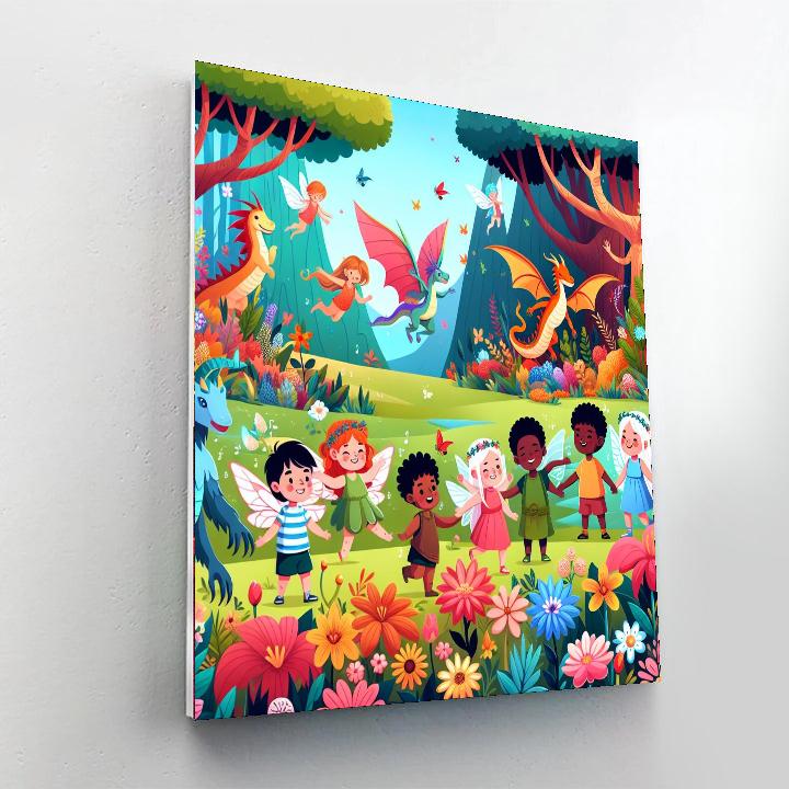 Charming Mythical Adventure Painting By Numbers Kit