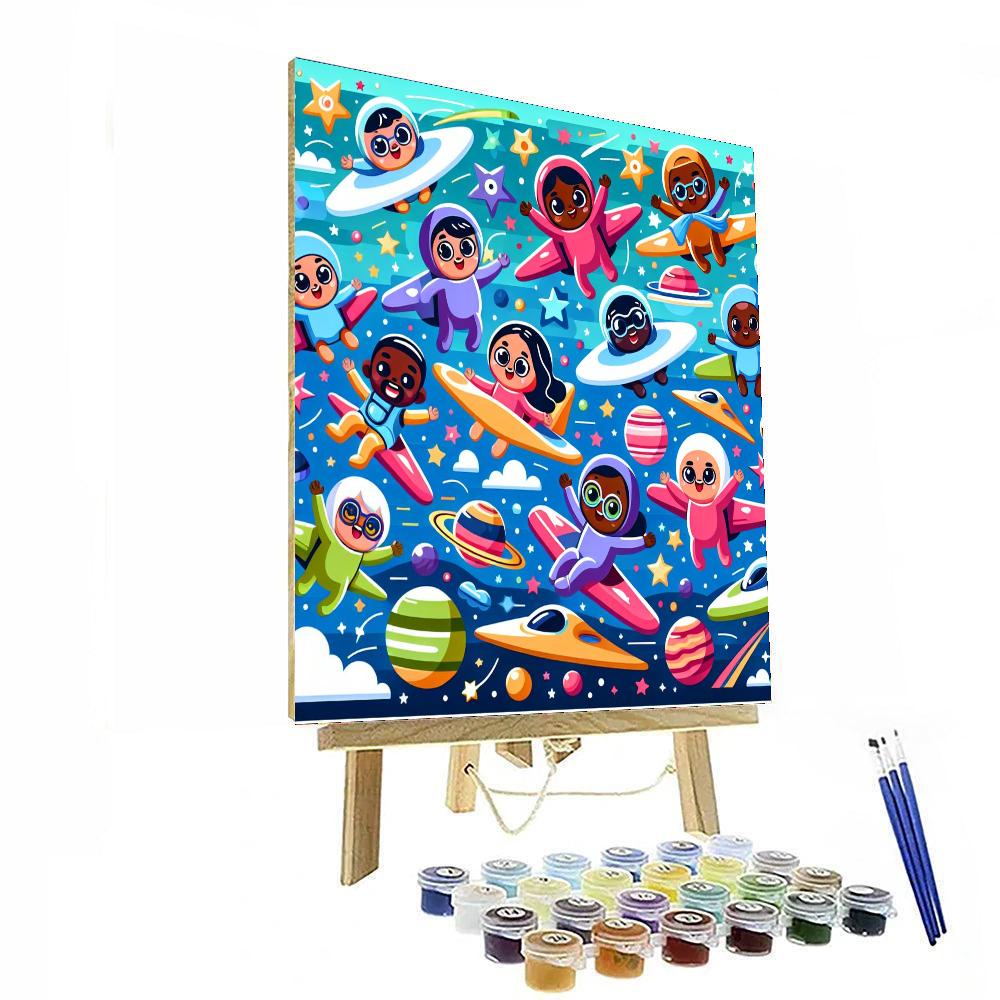 Glorious Galactic Gliders Numbered Painting Kits