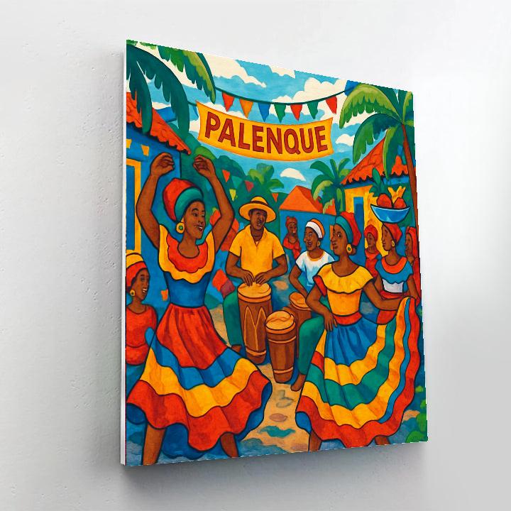 Palenque De San Basilio - Colombia Painting Number Kit