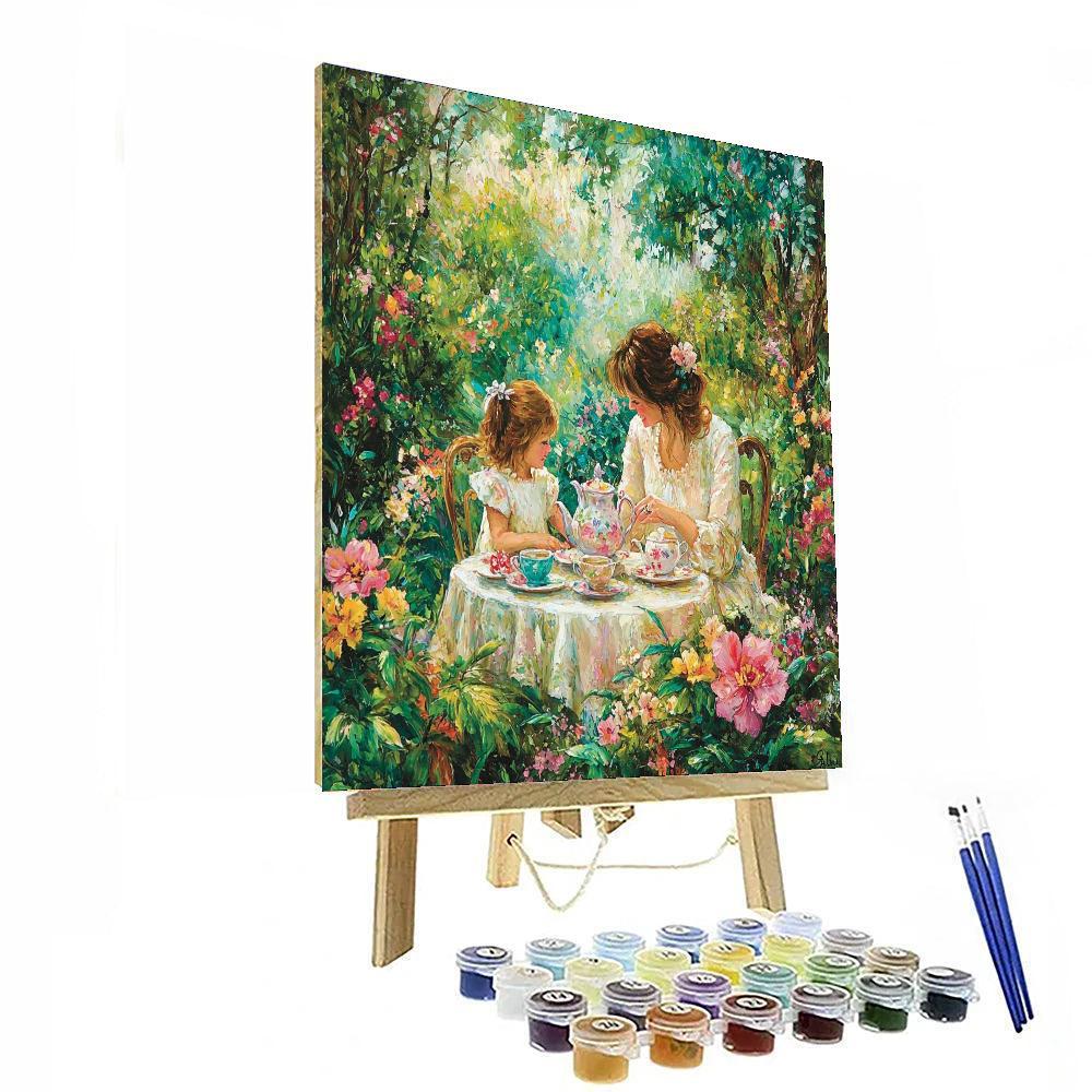 Mom's Afternoon Tea DIY Paint By Numbers