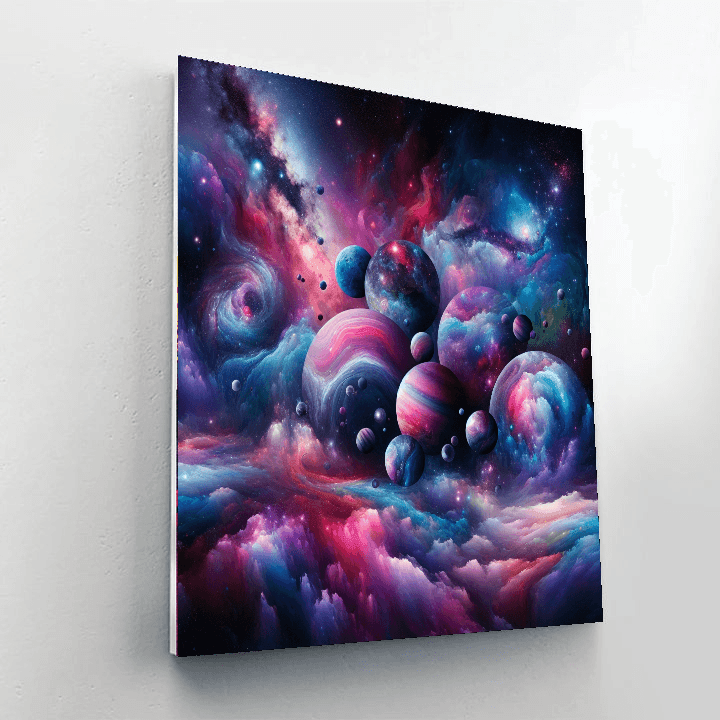 Celestial Dance Of The Planets Number Painting