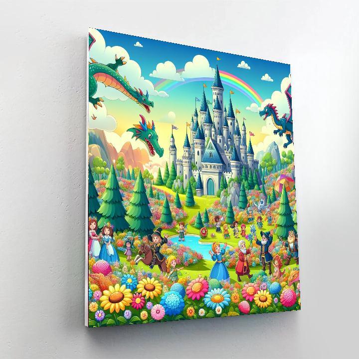 Fantastical Fairytale Kingdom Paint By Numbers Art
