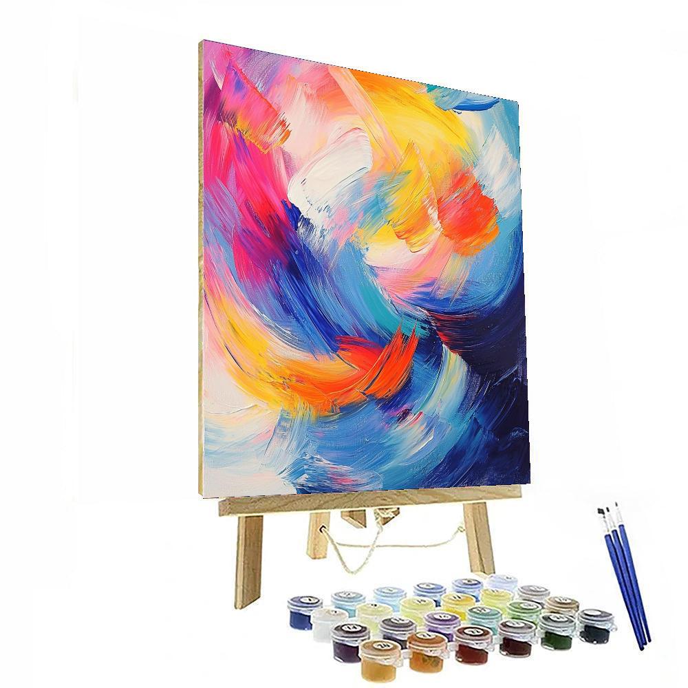 Edgar Degas Inspired Rippling Waves Of Color  Painting Number Kit