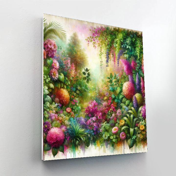 Floral Cascade Symphony DIY Paint By Numbers