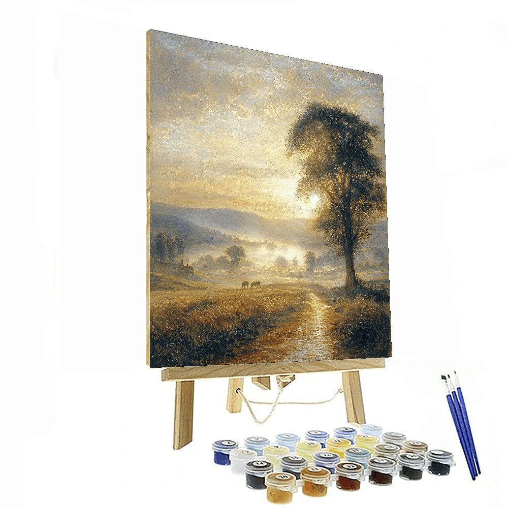 J.M.W. Turner Inspired Ethereal Morning Glow  Painting By Numbers Kit