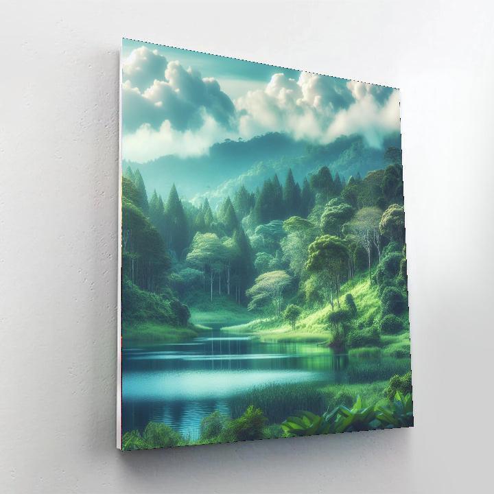 Charming Lakeside Retreat Paint By Numbers