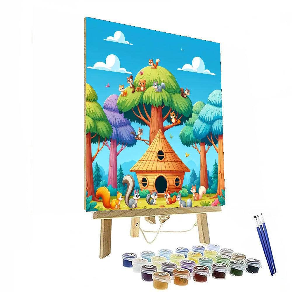 The Great Treehouse Adventure DIY Paint By Numbers