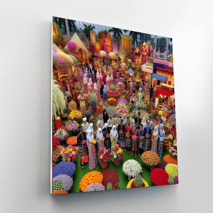 Karnival Bunga - Malaysia Painting Number Kit