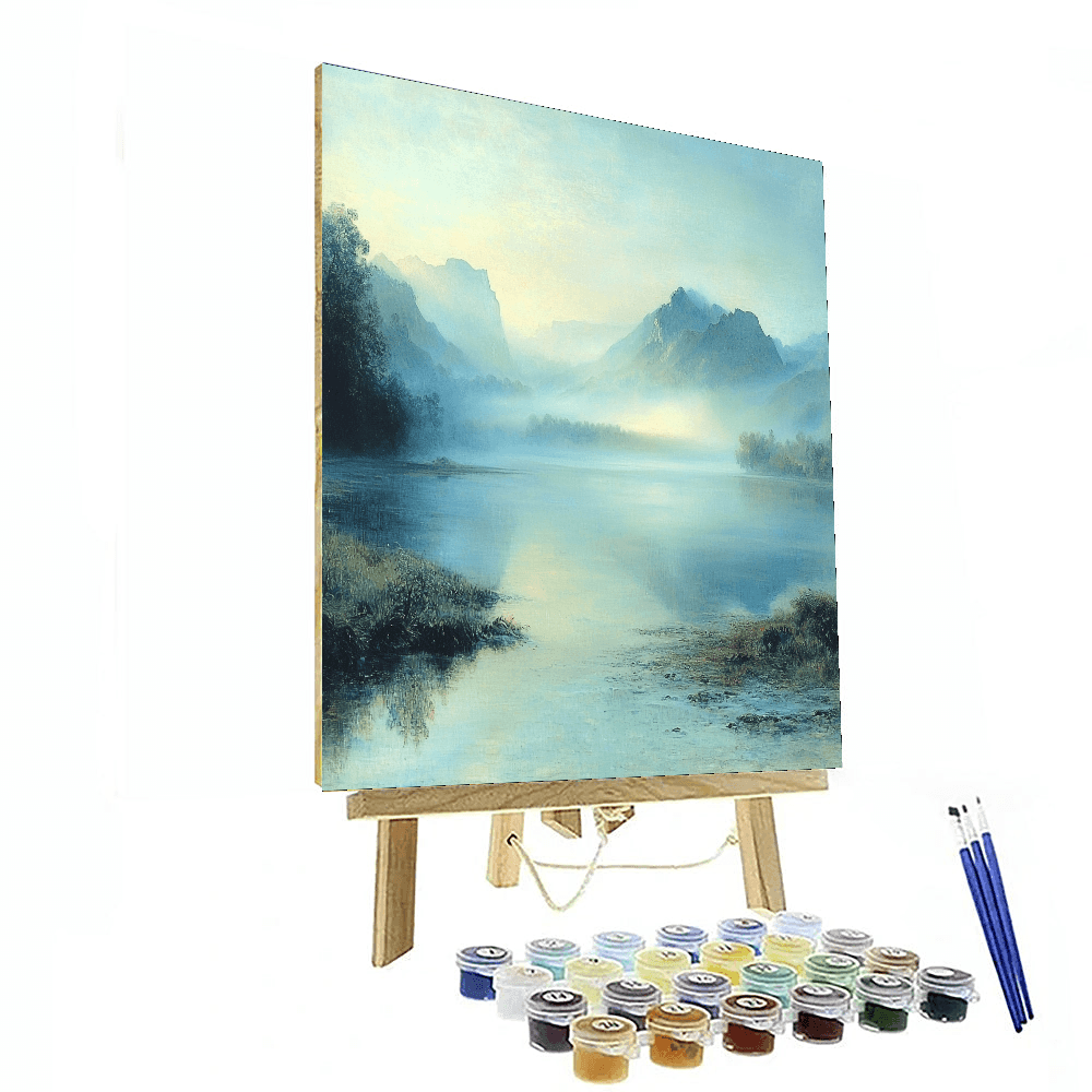 J.M.W. Turner Inspired Morning Mist  Paint By Color