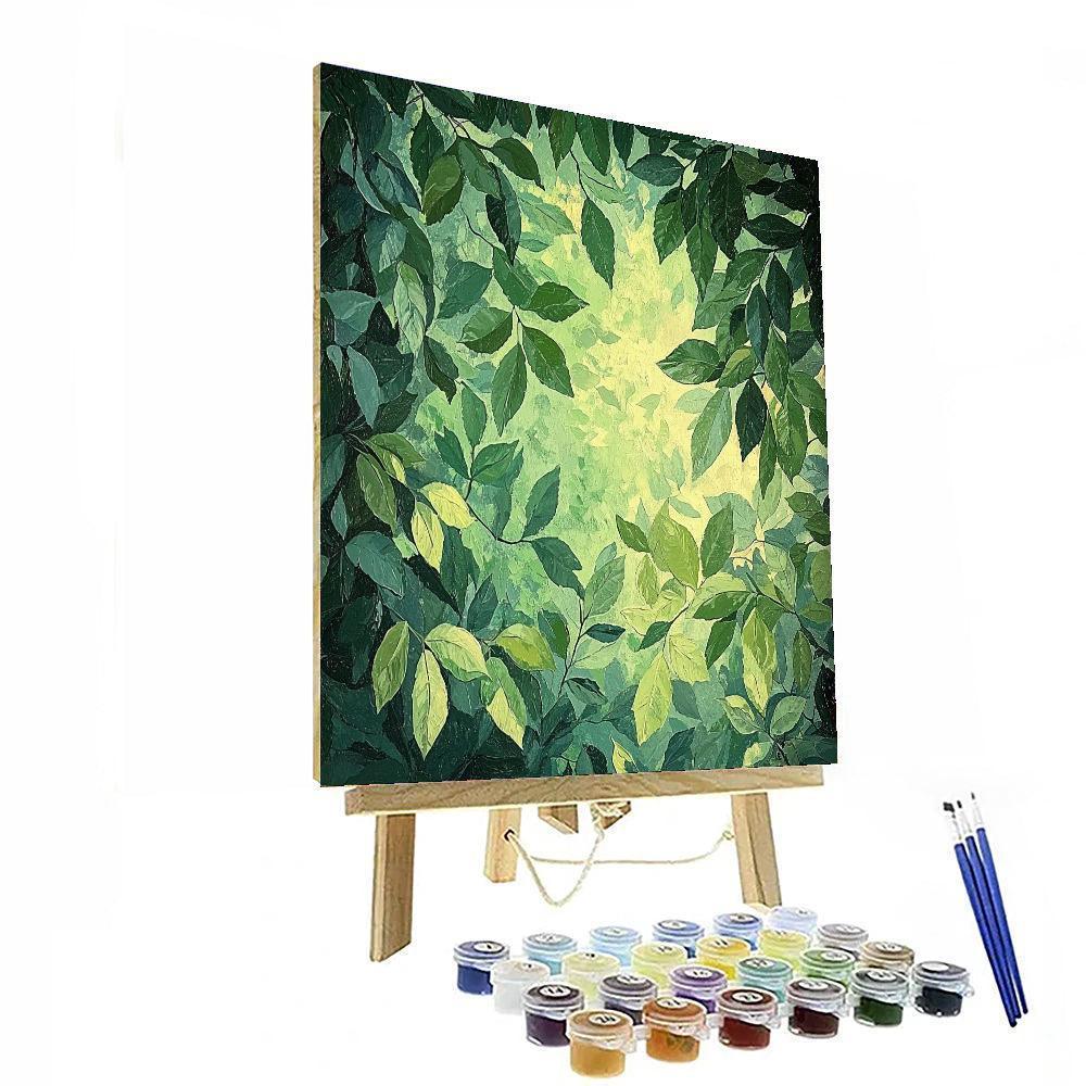 Edgar Degas Inspired A Symphony Of Leaves  Paint By Color