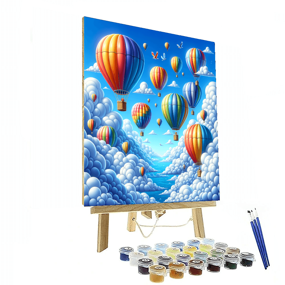 Magical Balloon Journey DIY Paint By Numbers