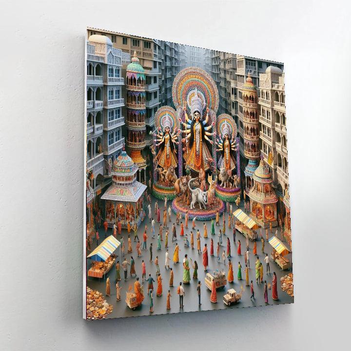 Durga Puja Festival Paint By Numbers Art