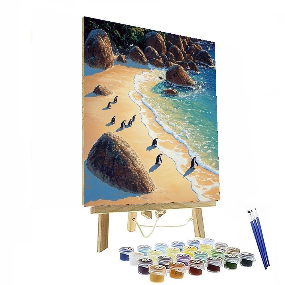 Boulders Beach - Cape Town Paint By Color