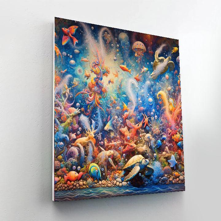Playful Sea Life Numbered Painting Kits