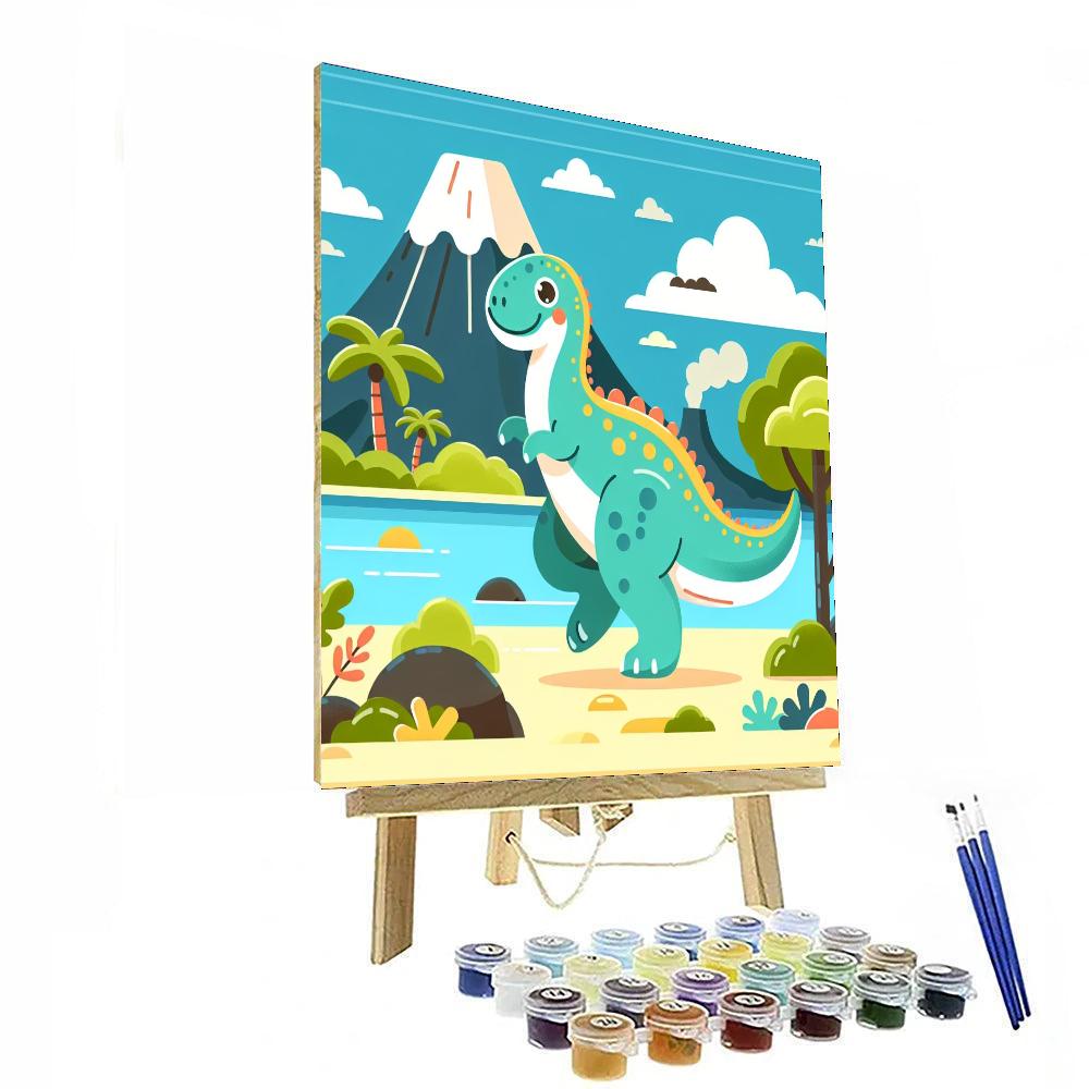 Dinosaur Island Exploration Paint By Numbers Kits