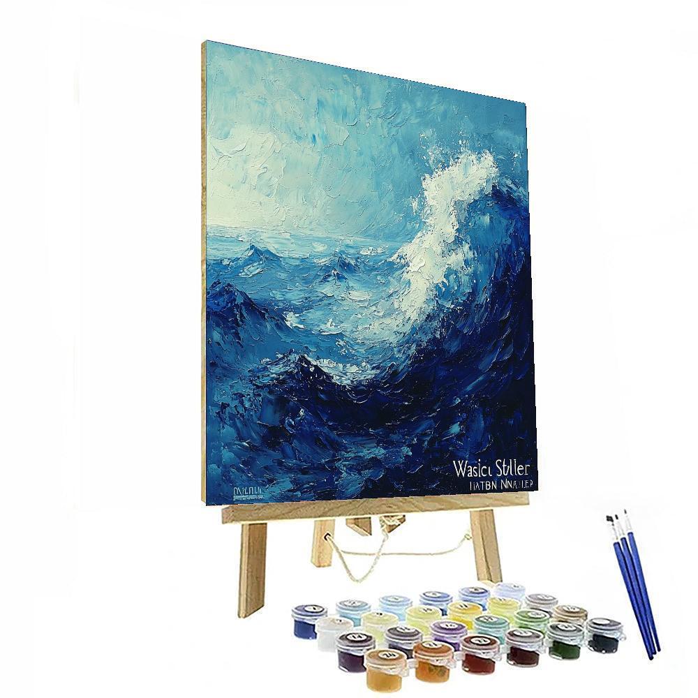 Michelangelo Inspired Eternal Flow Of The Ocean  Paint By Color