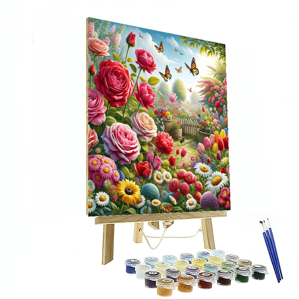 Enchanted Floral Garden - DIY Painting By Numbers Kit – Artistry Rack