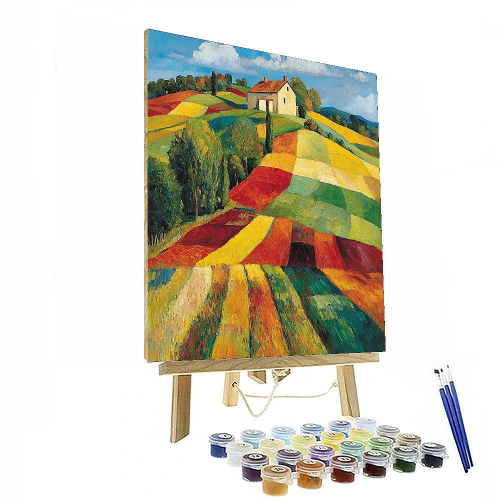 Paul Cézanne Inspired Chromatic Fields  Paint By Numbers Kits