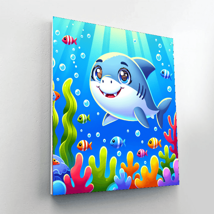 Charming Baby Shark Paint By Number