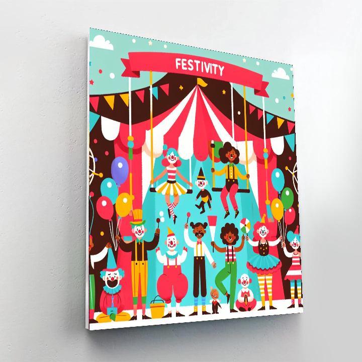 Circus Performers Extravaganza Numbered Painting Kits