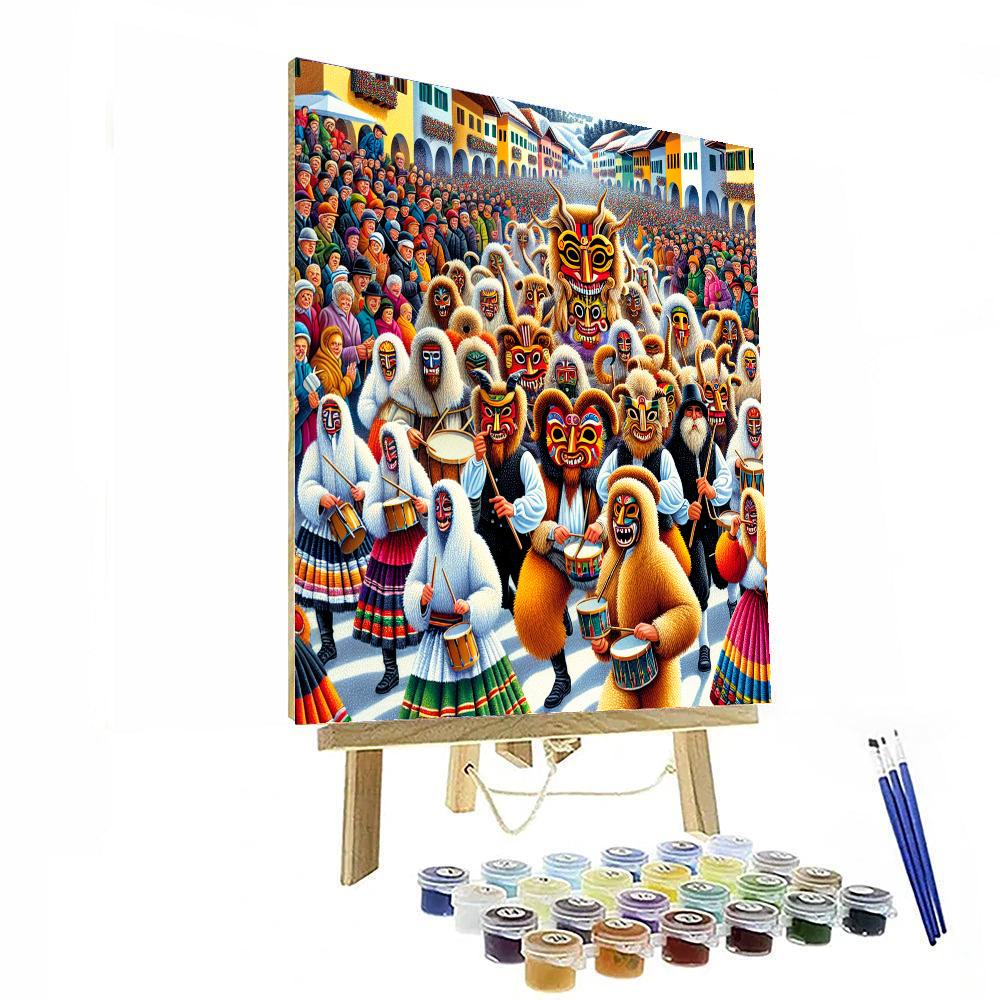 Busó Festivities At Mohács - Hungary Paint By Numbers Kits