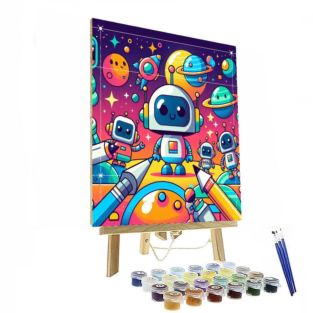 Robots On A Mission Numbered Painting Kits