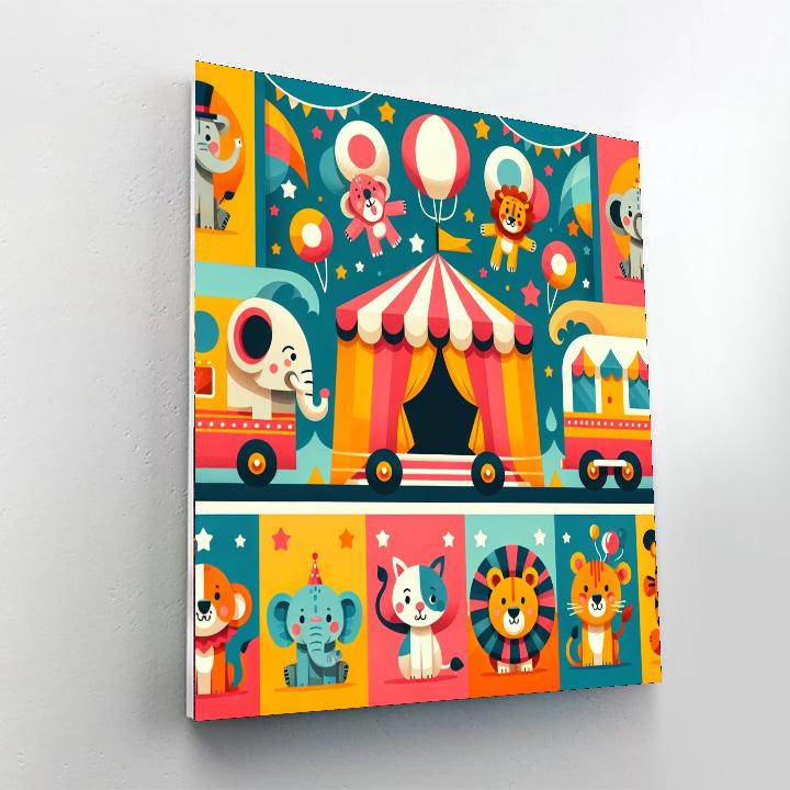 Circus Caravan Capers Numbered Painting Kits