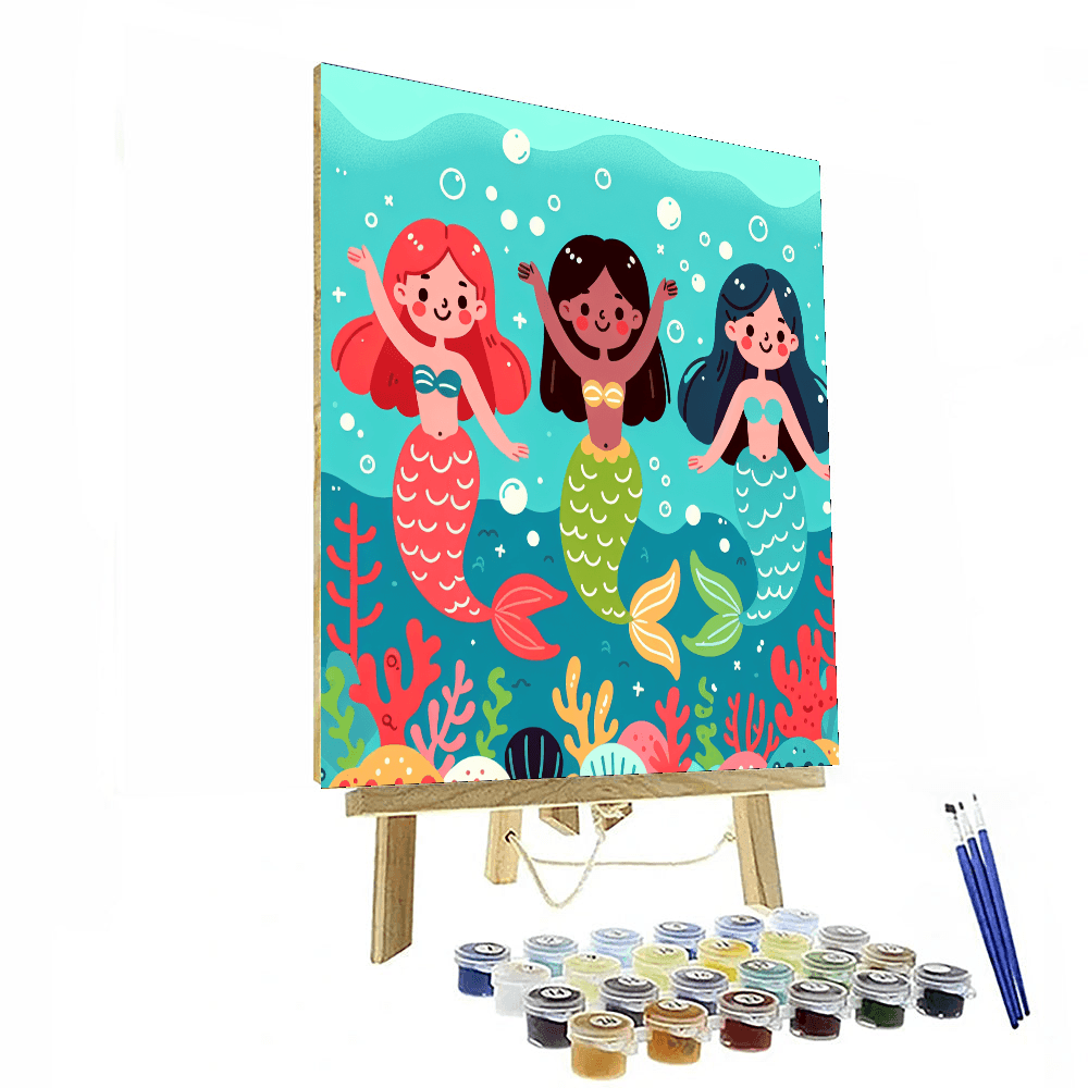 Marvelous Mermaid Moments DIY Paint By Numbers