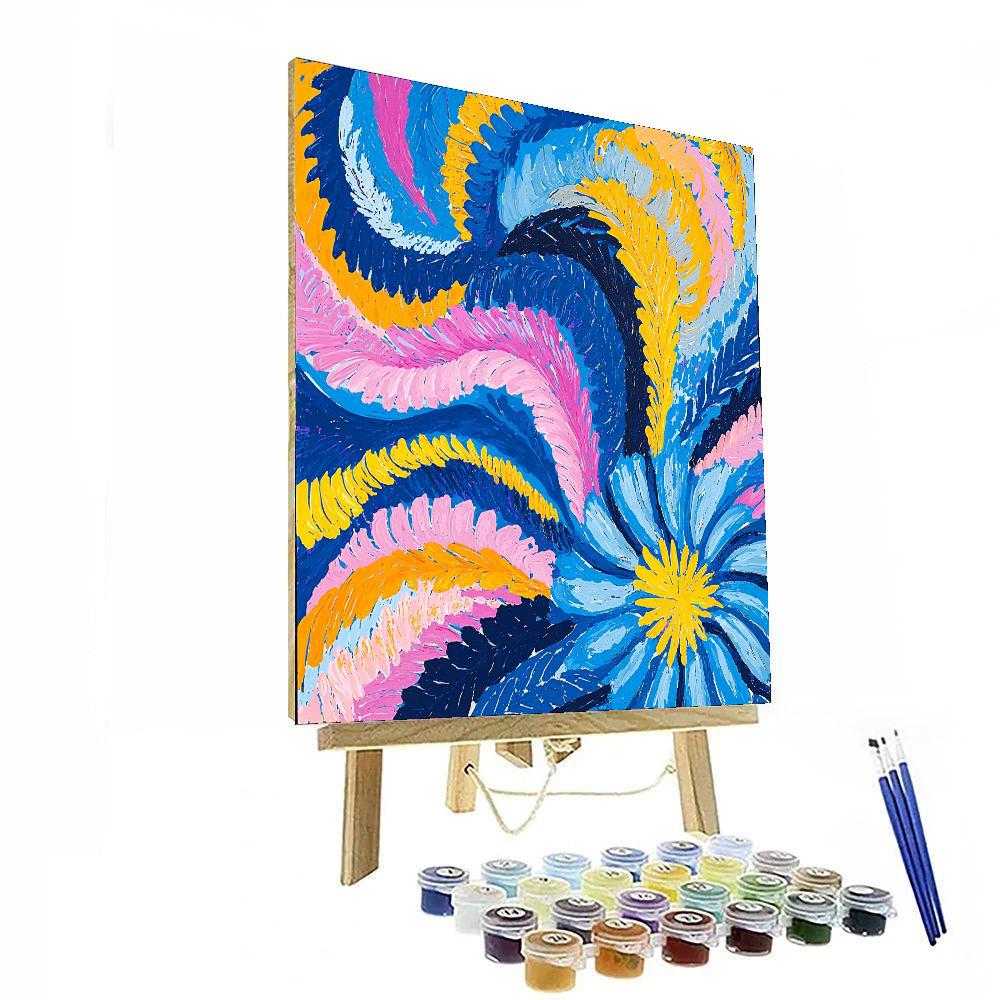 Frida Kahlo Inspired Kaleidoscope Of Feelings  Painting By Numbers Kit