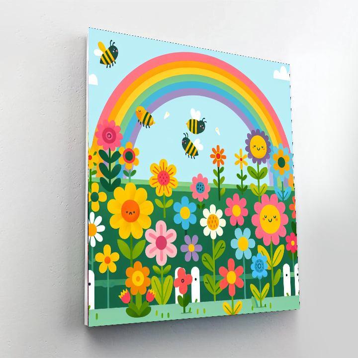 Rainbow Garden Parade Paint By Color