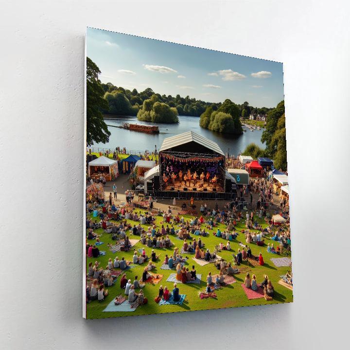 Calgary Folk Music Festival - Canada Painting By Numbers Kit