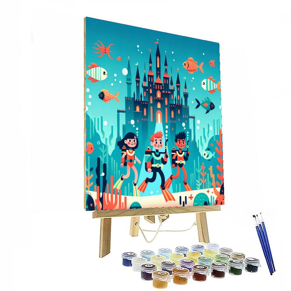 Underwater Castle Expedition Paint By Number