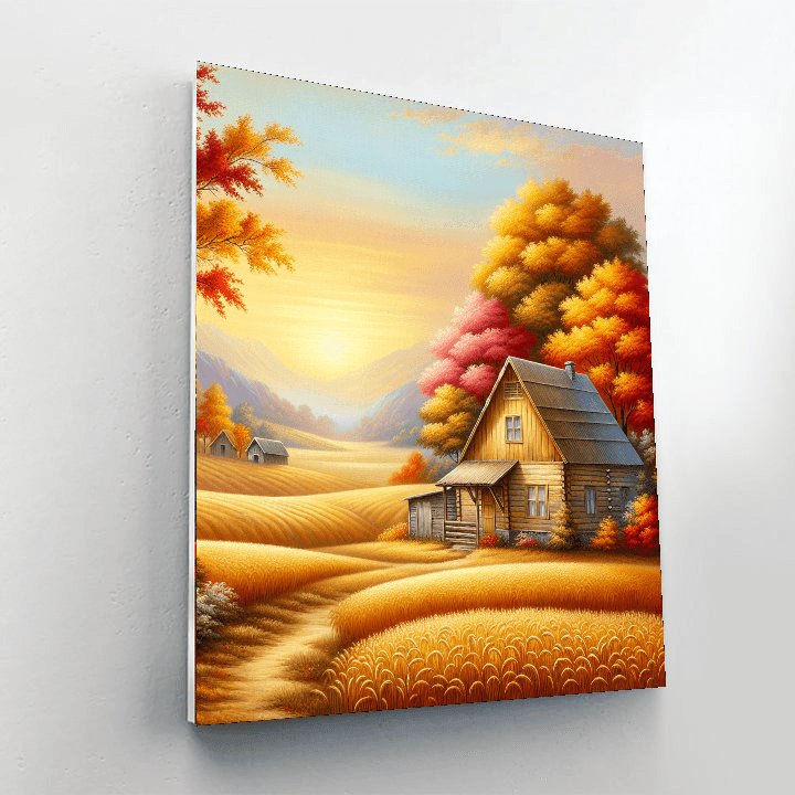 Charming Farmhouse Autumn Paint By Number