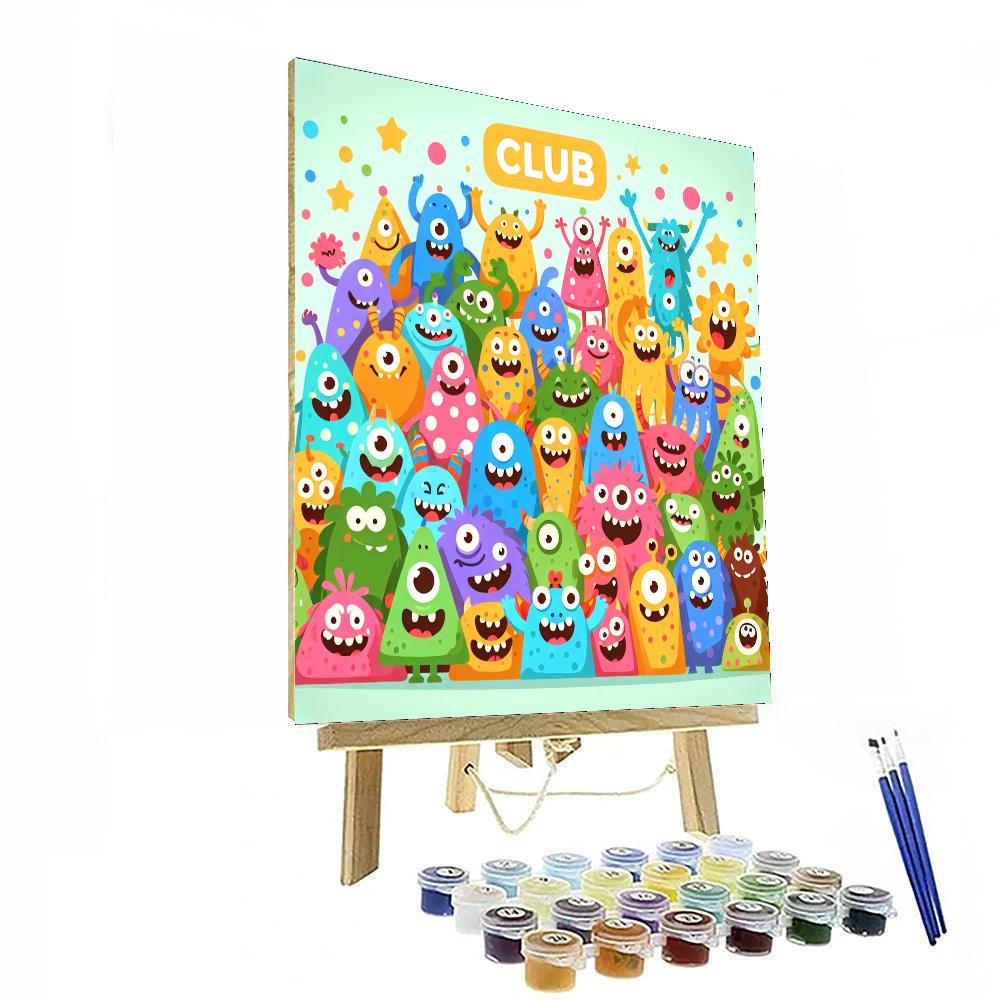 Happy Monster Club Painting By Numbers Kit