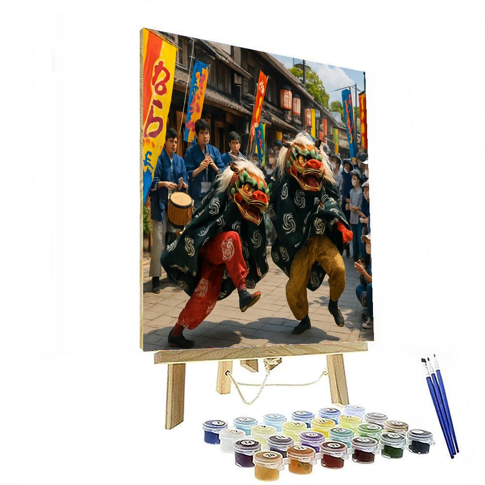 Festival Of The Lion - Nara Paint By Numbers Art