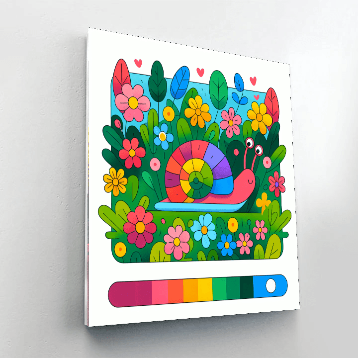 Curious Snail Paint By Numbers