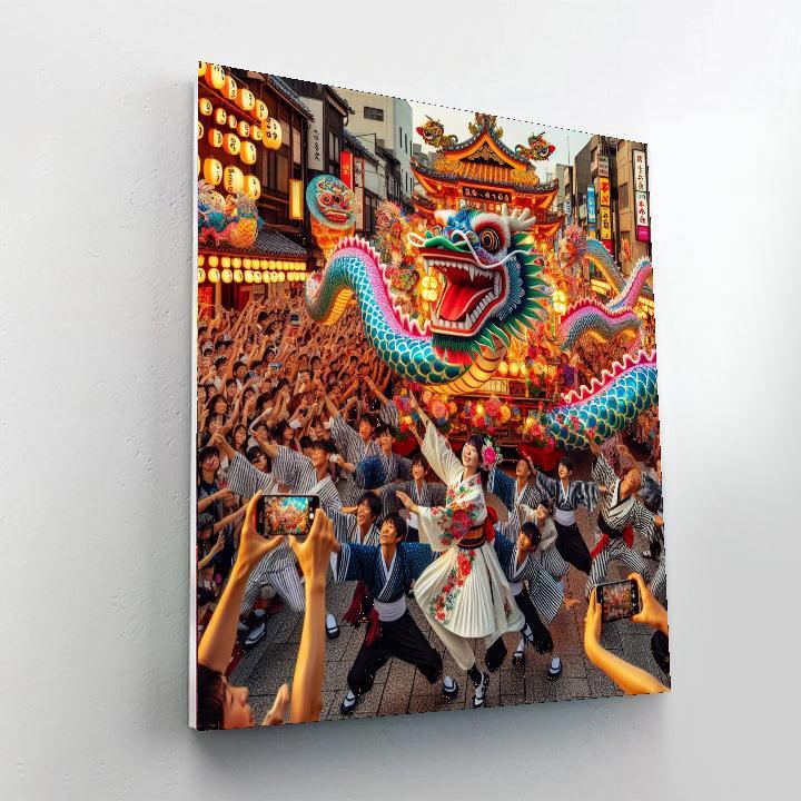 Nagasaki Kunchi Festival - Japan Paint By Numbers Art