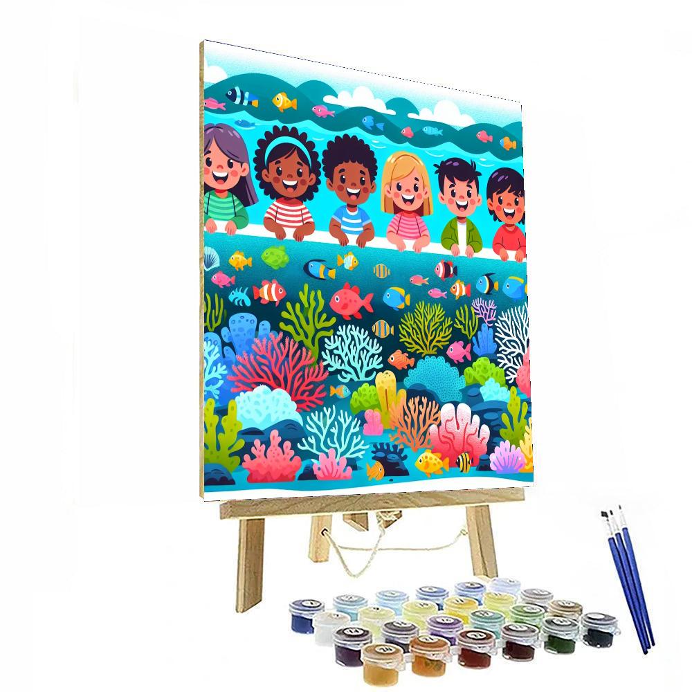 Coral Reef Journey Number Painting